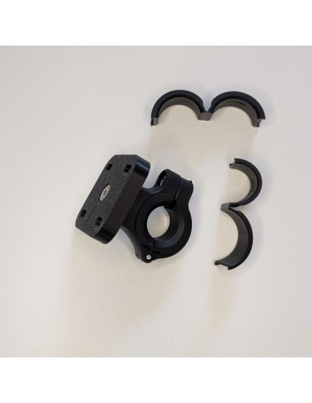 Universal Motorcycle Navigation Mount | 22-28mm Handlebar | Dual Pattern 30x30/30x38mm